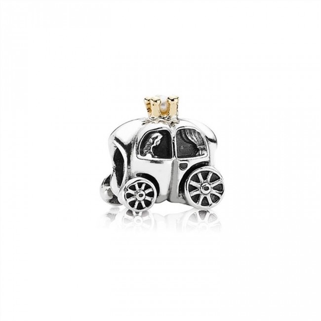 Pandora Fairytale Carriage Silver & Gold Charm-PANDORA 790598P