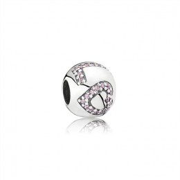 Pandora Surrounded By Love Charm-Pink CZ 791196PCZ