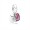 Pandora You & Me-Two-Part Dangle Charm-Clear CZ & Fuchsia Enamel 791244CZ