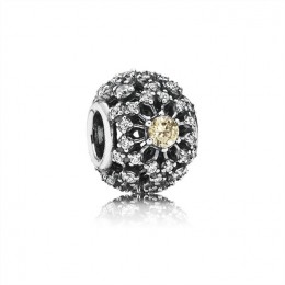 Pandora Inner Radiance-Golden-Colored & Clear CZ 791370CCZ