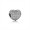 Pandora Heart pave silver clip with cubic zirconia 791427CZ