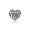 Pandora December Signature Heart Charm-London Blue Crystal 791784NLB