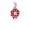 Pandora Oriental Bloom Dangle Charm-Red Enamel & Clear CZ 791829CZ