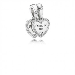 Pandora Hearts of Friendship Pendant Charm 792147CZ
