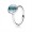 Pandora Poetic Droplet Ring-Aqua Blue Crystal 190982NAB